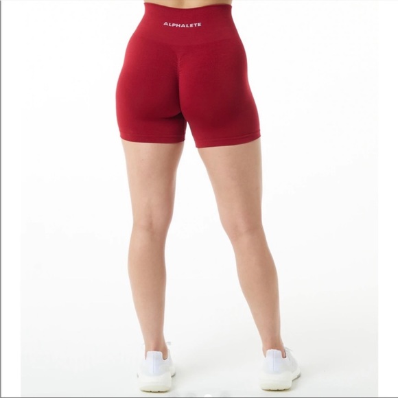 Alphalete Pants - Alphalete Scarlet Amplify Shorts